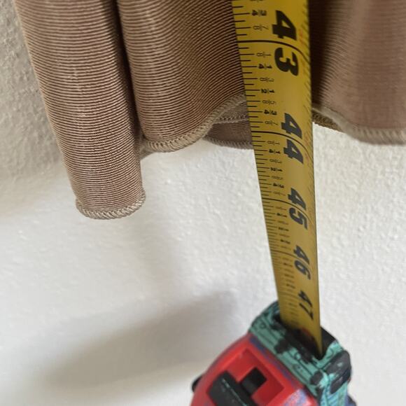 Slinky Brand Dress Women 2X Beige Liquid Knit Casual Flutter Hem Lagen Stretch - Picture 7 of 7